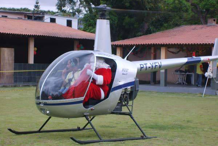 Papai Noel Helicóptero