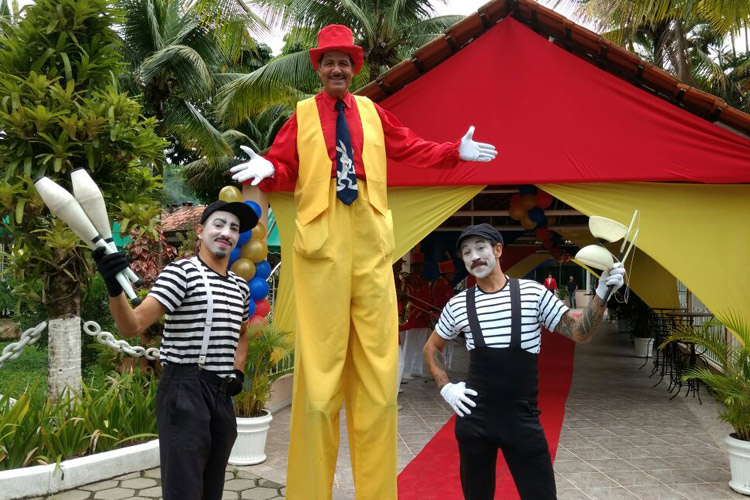 Recepção Malabaris com Perna de pau